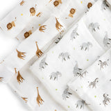 Lion & Elephant Swaddle Set