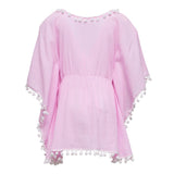 Pink Sherbet Pom Pom Cover Up - HoneyBug 