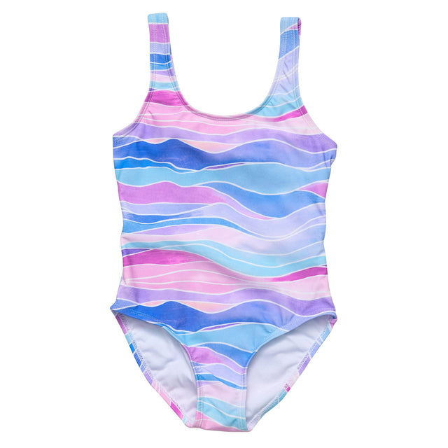 Water Hues Tie Back Swimsuit - HoneyBug 