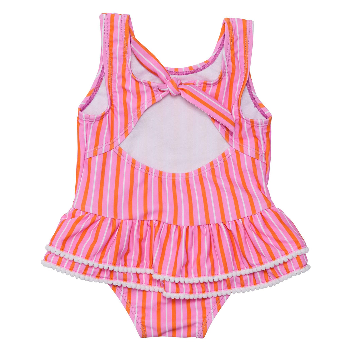 Stripy Sunset Sustainable Skirt Swimsuit - HoneyBug 