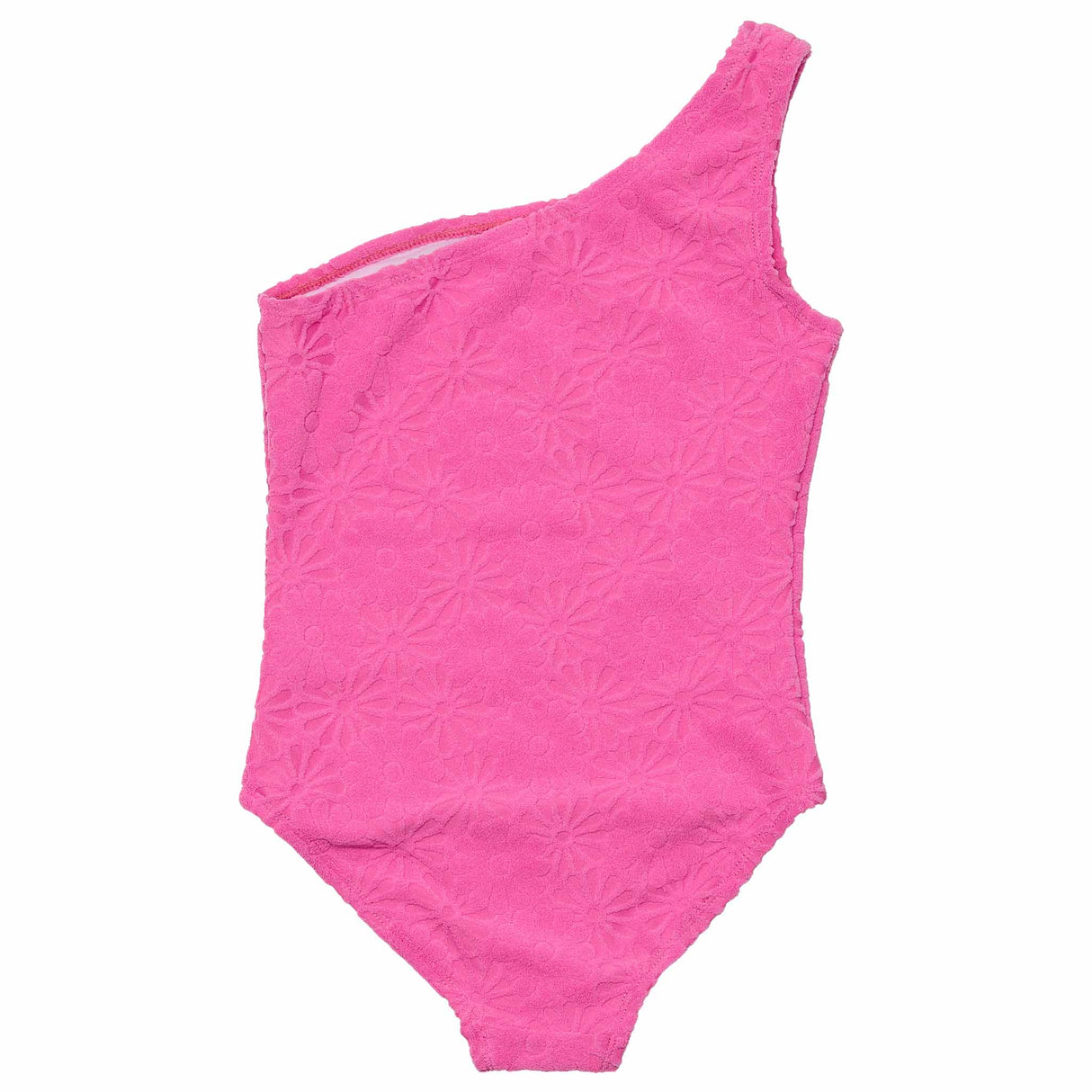 Bubblegum Bloom One Shoulder Swimsuit - HoneyBug 