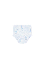 Blue Giraffe Print Diaper Cover Set