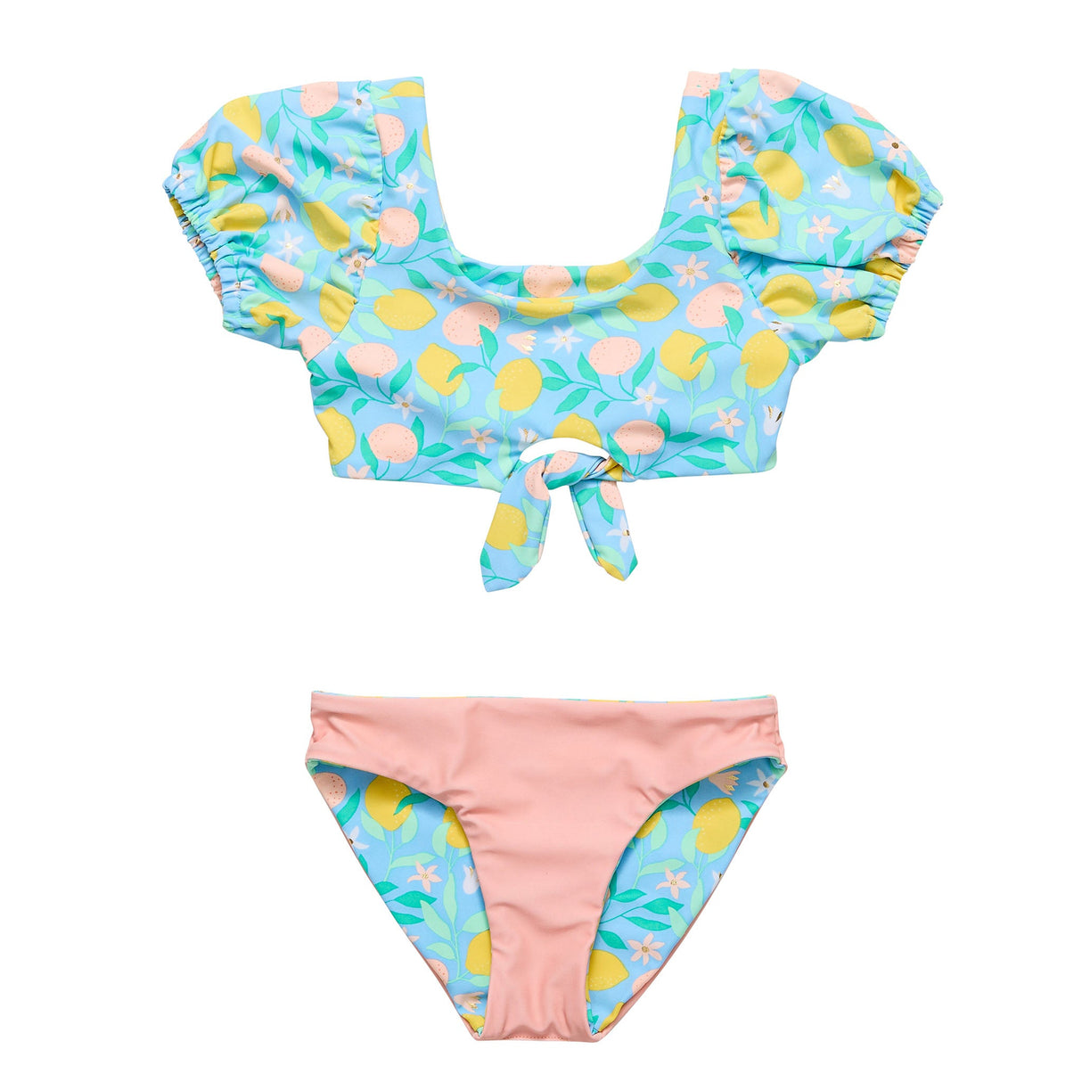 Lemon Drops Knot Front Bikini - HoneyBug 