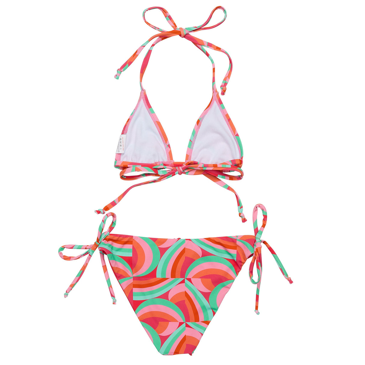 Geo Melon Sustainable Triangle Bikini - HoneyBug 