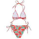 Geo Melon Sustainable Triangle Bikini - HoneyBug 