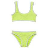 Citron Zest Crop Bikini - HoneyBug 