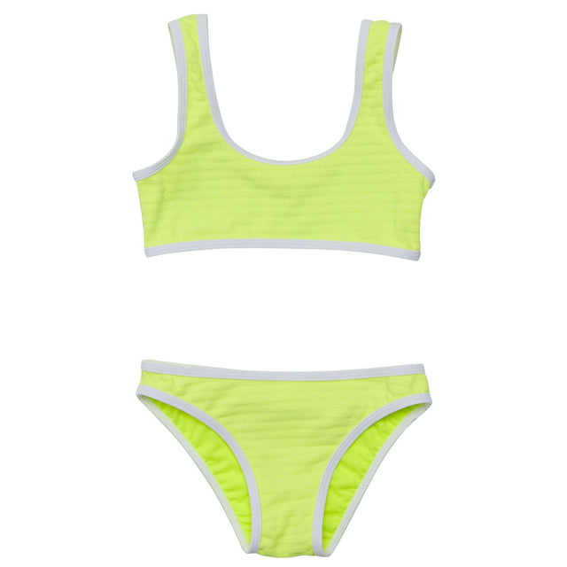 Citron Zest Crop Bikini - HoneyBug 