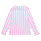 Pink Stripe LS Rash Top - HoneyBug 