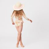 Hawaiian Luau Sustainable LS Surf Suit - HoneyBug 