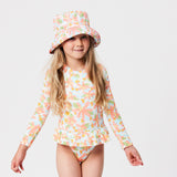 Hawaiian Luau Sustainable LS Surf Suit - HoneyBug 