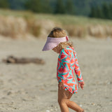 Geo Melon Sustainable LS Surf Suit - HoneyBug 