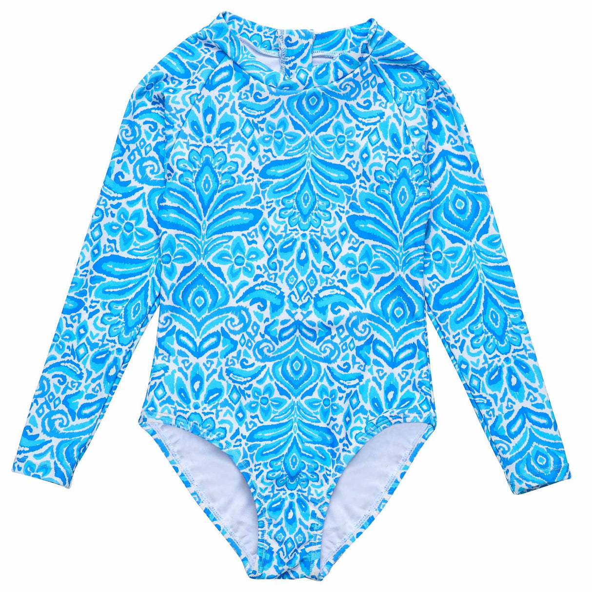 Santorini Blue LS Surf Suit - HoneyBug 