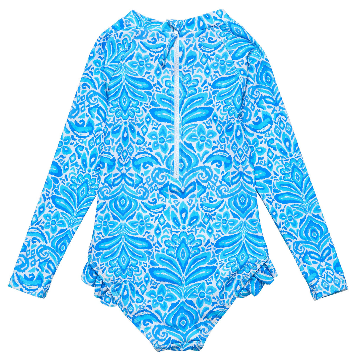 Santorini Blue LS Surf Suit - HoneyBug 