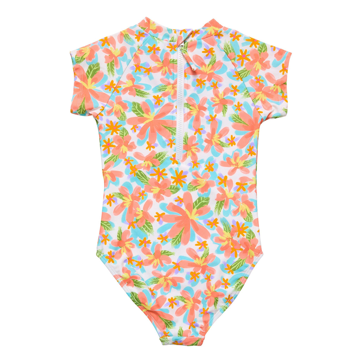 Hawaiian Luau Sustainable SS Surf Suit - HoneyBug 