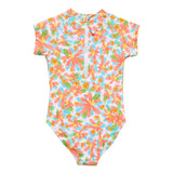 Hawaiian Luau Sustainable SS Surf Suit - HoneyBug 