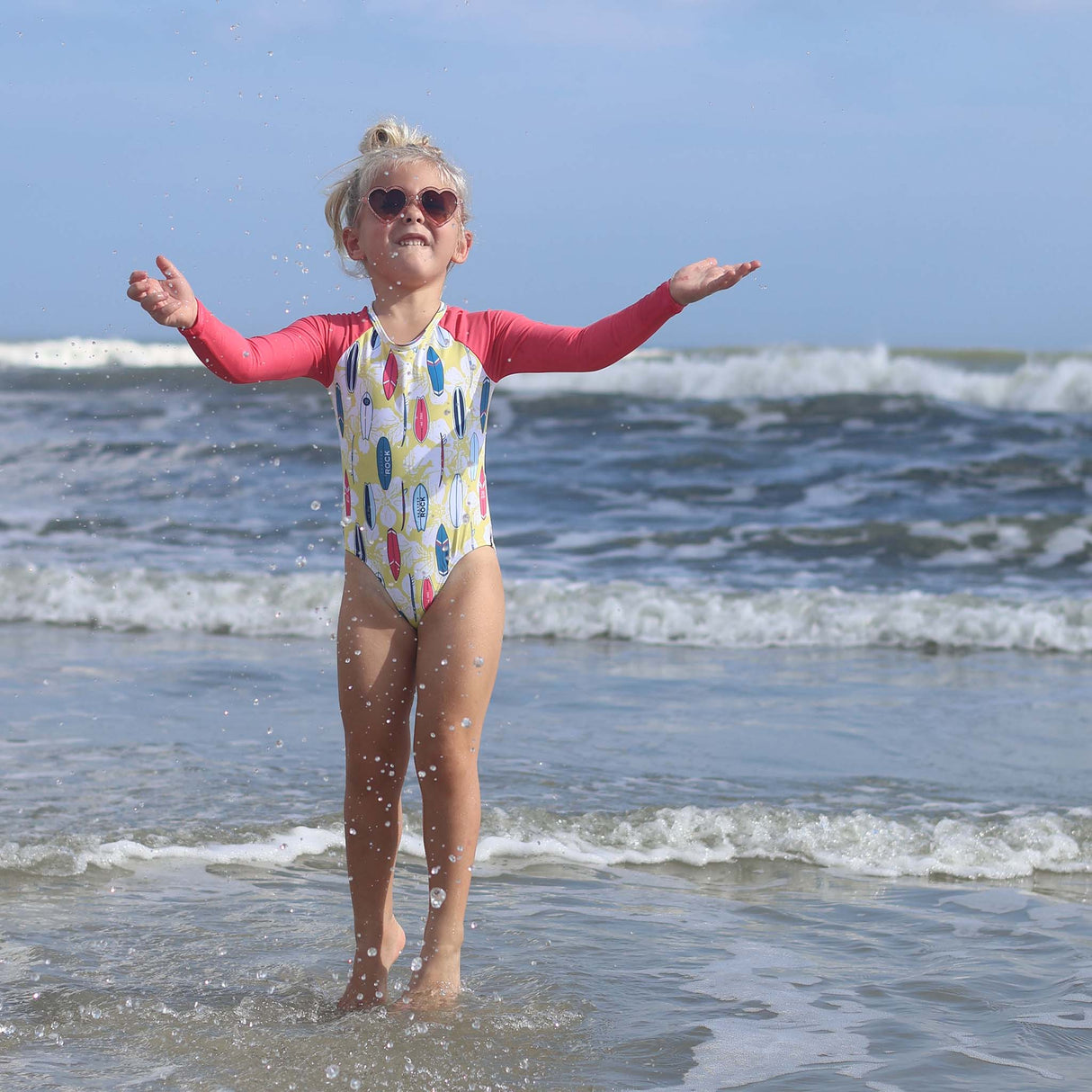 Rock The Board LS Surf Suit - HoneyBug 