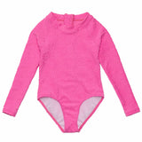 Bubblegum Bloom LS Surf Suit - HoneyBug 