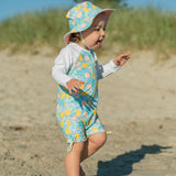 Lemon Drops LS Sunsuit - HoneyBug 