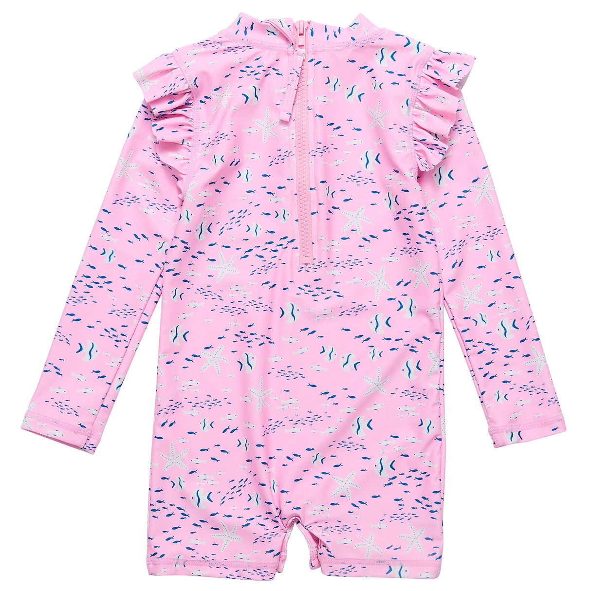 Pink Sea LS Sunsuit - HoneyBug 