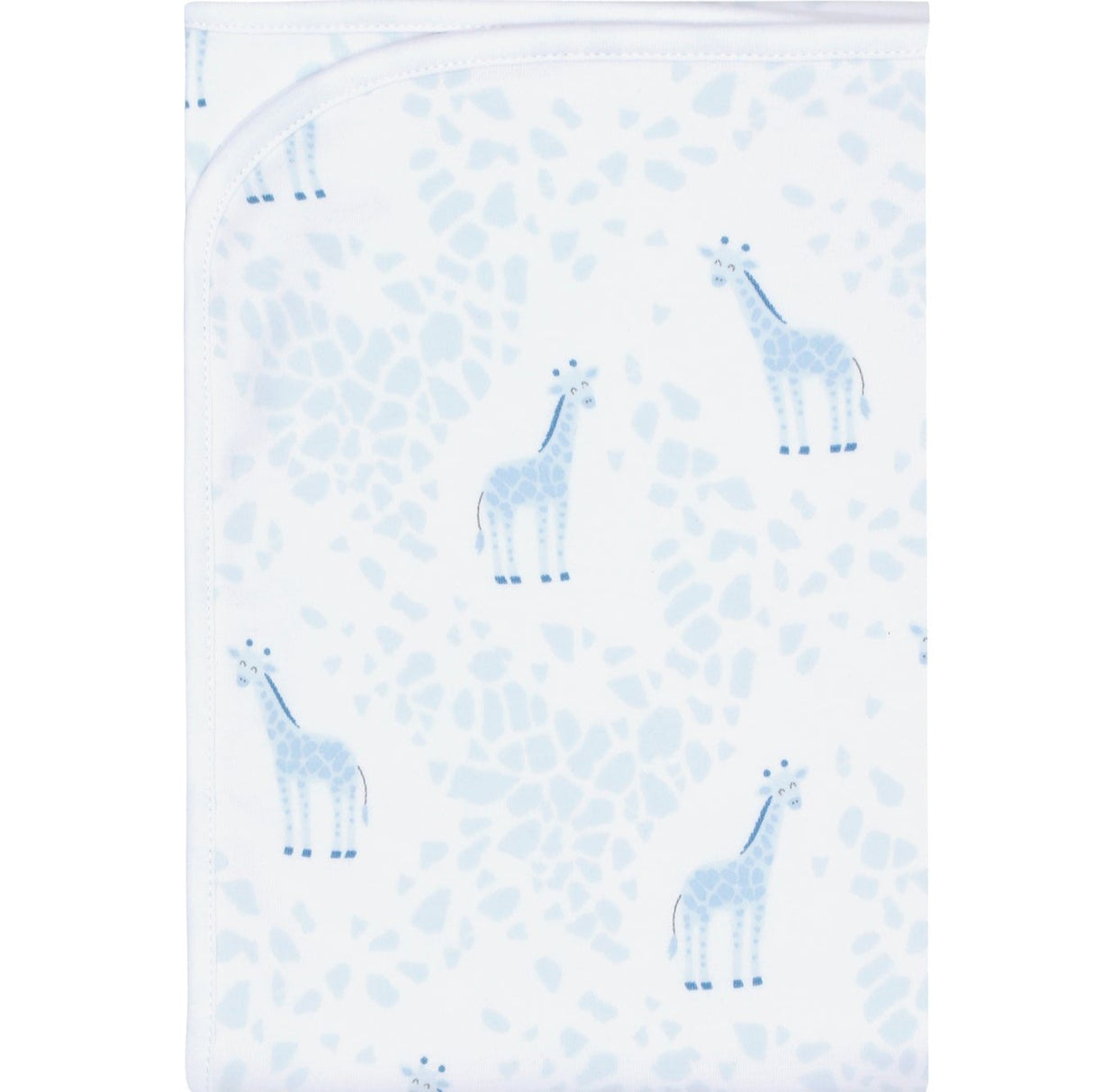 Blue Giraffe Print Blanket