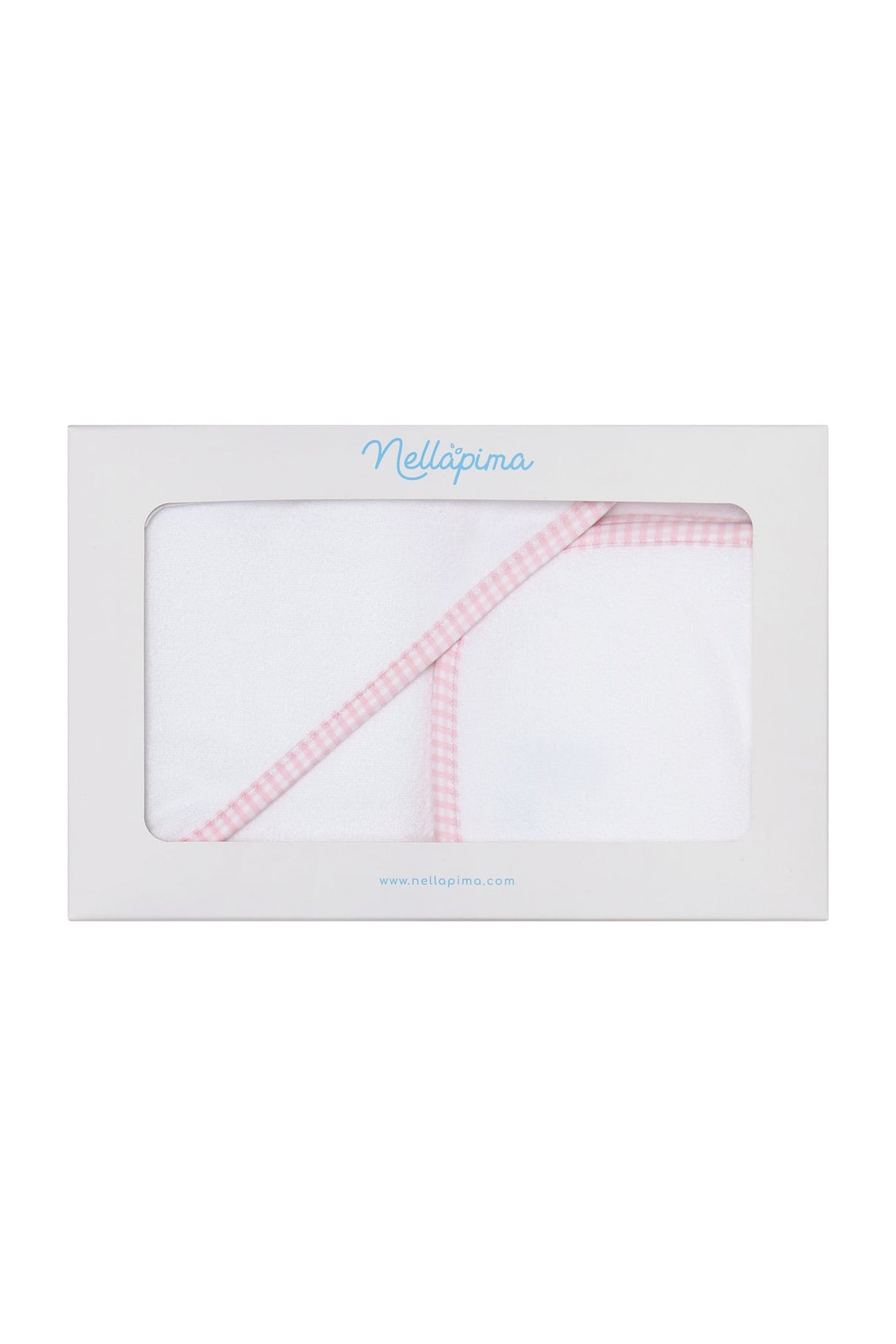 Pink Gingham Towel - HoneyBug 