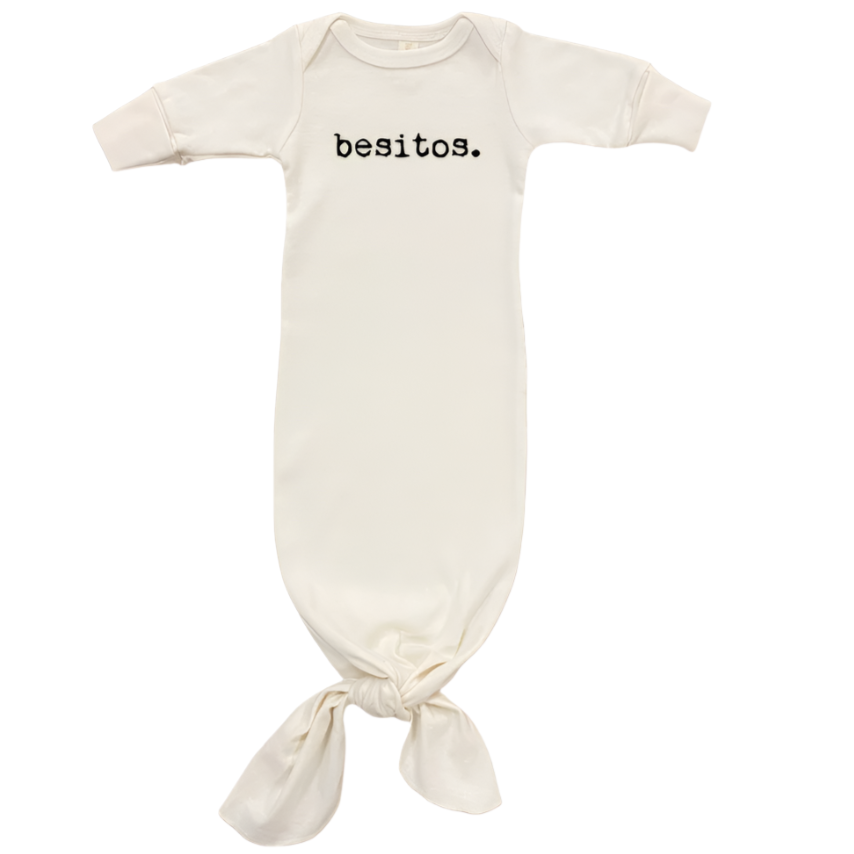 Besitos - Organic Infant Gown - HoneyBug 