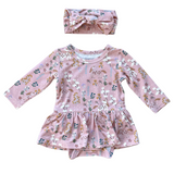 Girl's Bodysuit Dress Set - HoneyBug 