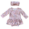 Girl's Bodysuit Dress Set - HoneyBug 