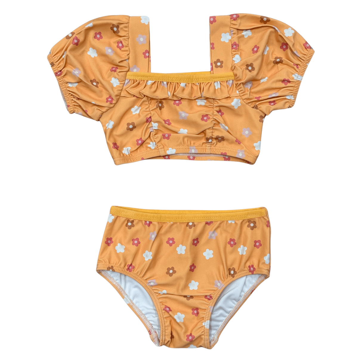 Girl's Puff Sleeve Swimsuit