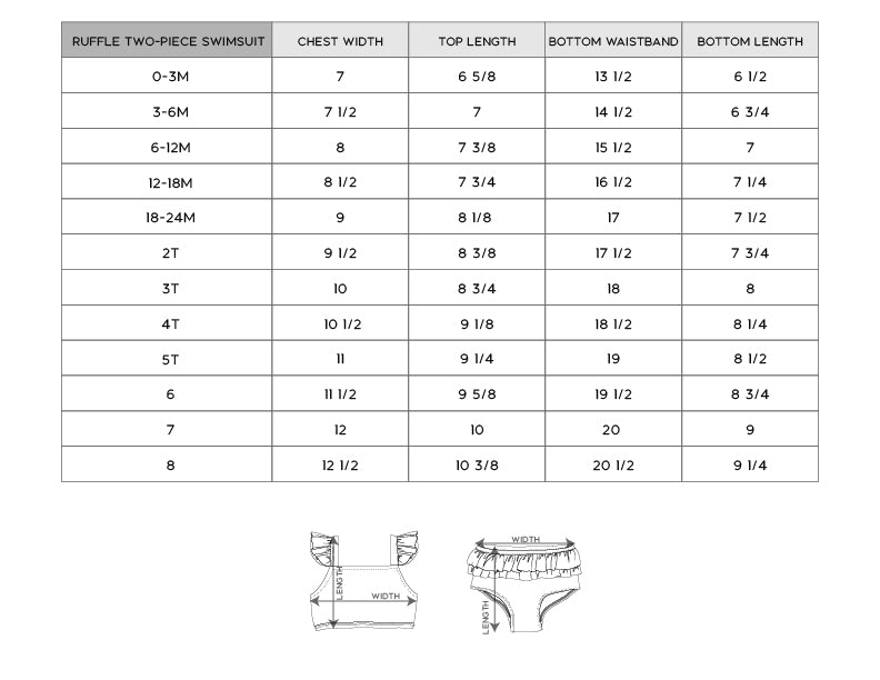 Girl's Two-Piece Swim Set - HoneyBug 