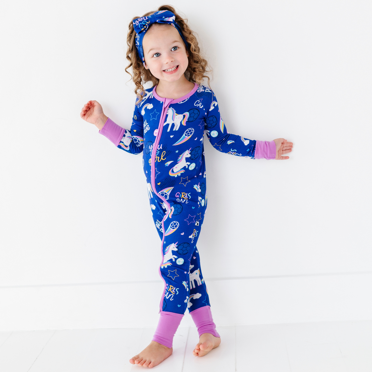Unicorn Goals Convertible Footies - HoneyBug 