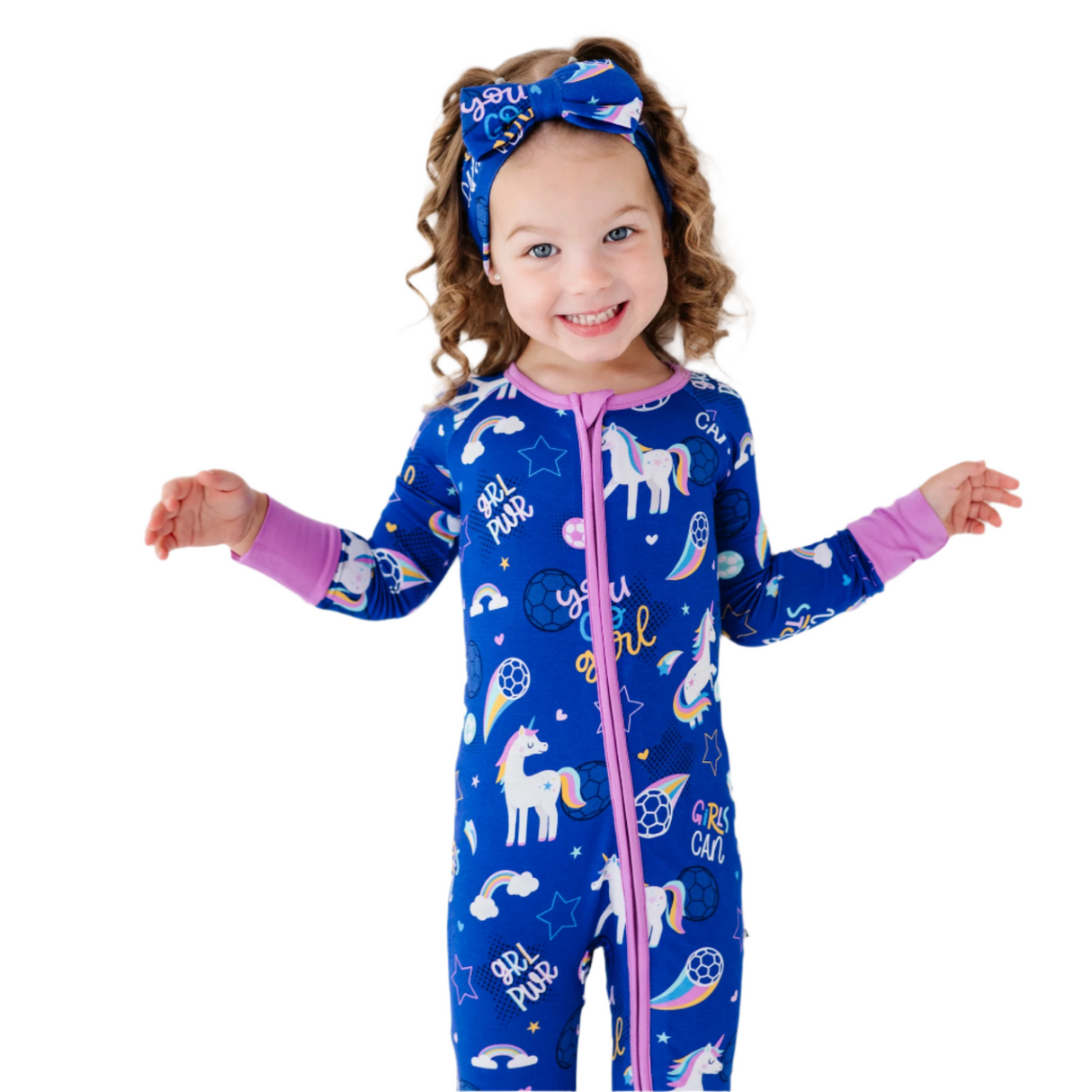 Unicorn Goals Convertible Footies - HoneyBug 
