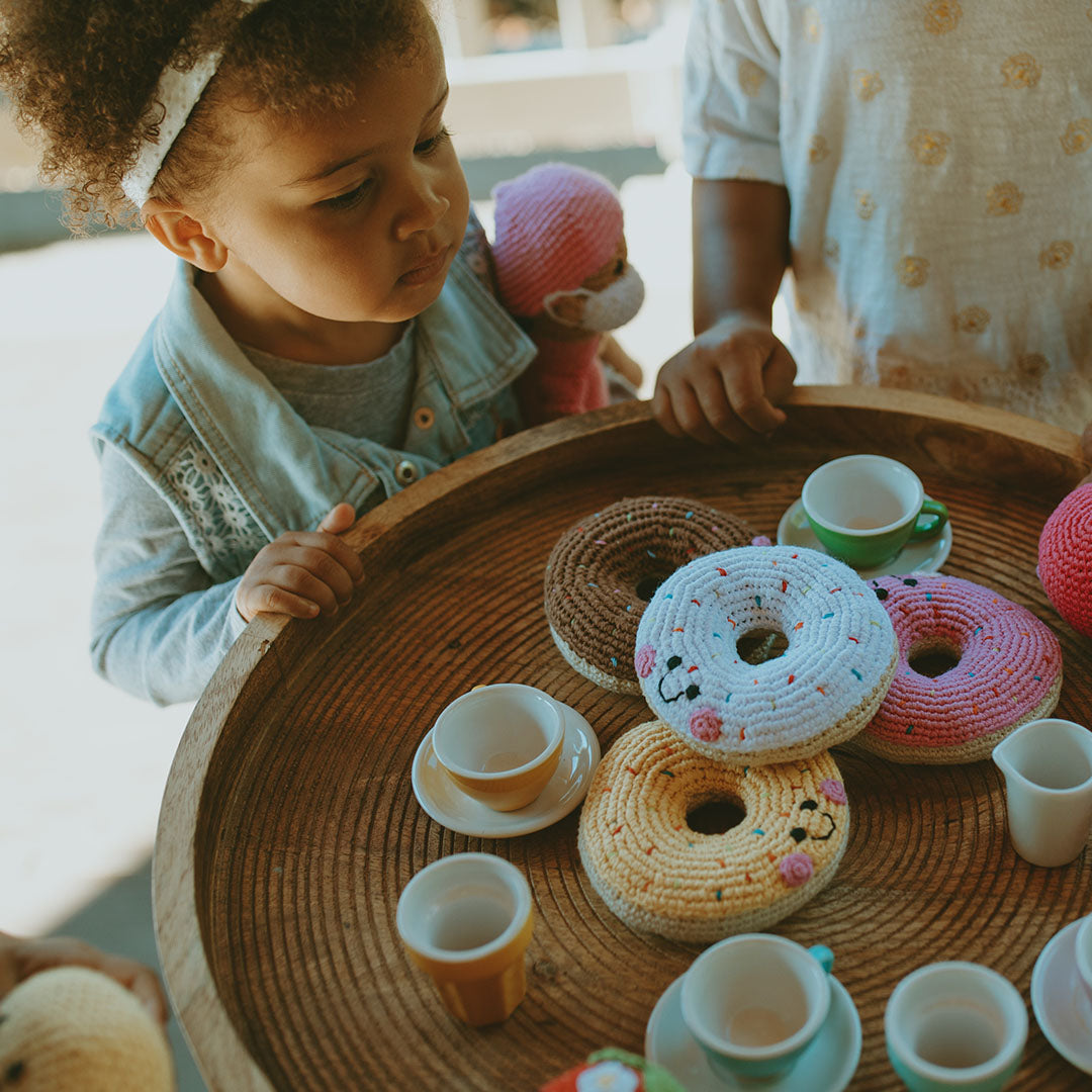 Pretend Play Food Rattle - Plush Donut