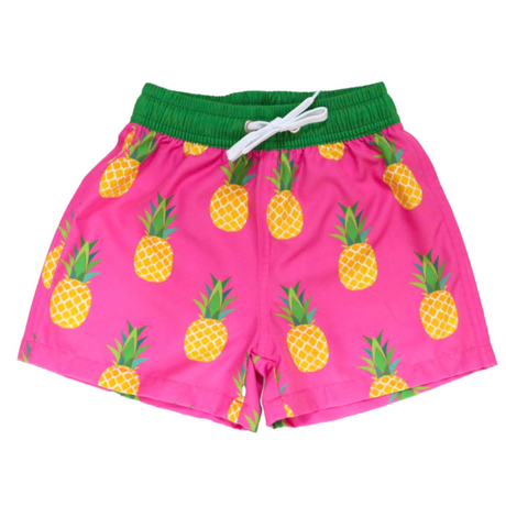 Golden Pineapple Youth Trunks - HoneyBug 