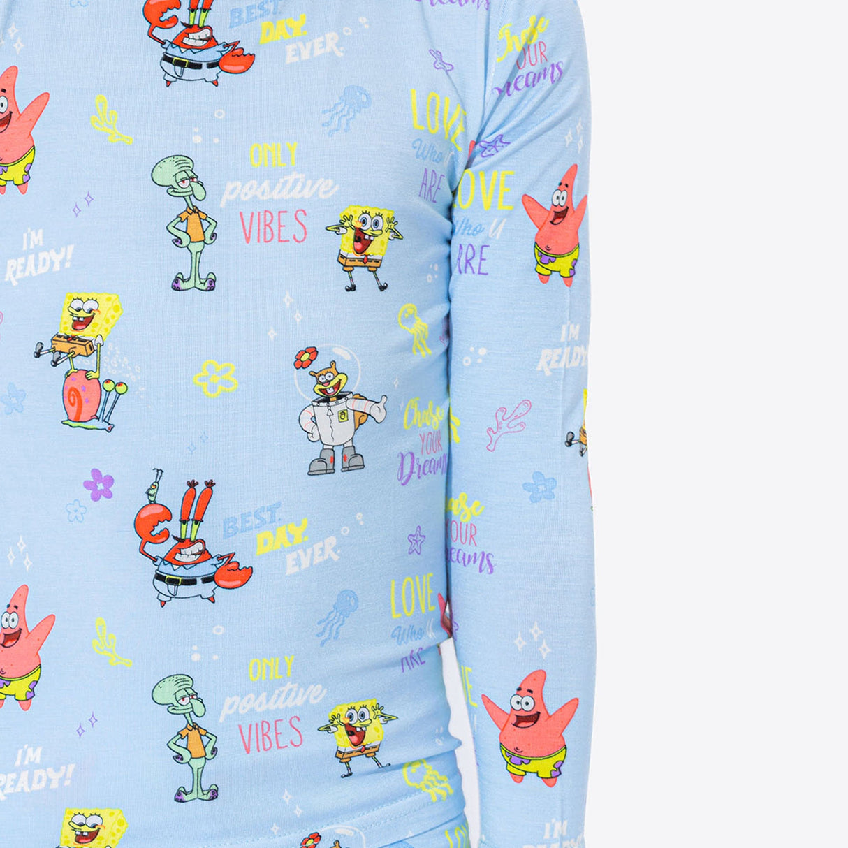 SpongeBob SquarePants: Good Vibes Bamboo Kids Pajamas - HoneyBug 