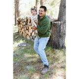 ADULT SHERPA ZIP PULLOVER | SPRUCE - HoneyBug 