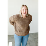 ADULT CHUNKY KNIT SWEATER | BARK - HoneyBug 