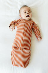 24 HOUR CONVERTIBLE GOWN | CLAY STRIPE