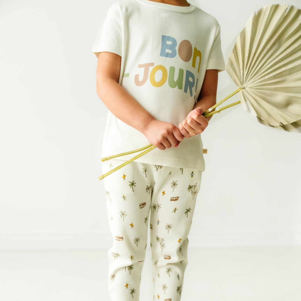 Organic Kids T-Shirts - Bonjour - HoneyBug 