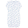 Blue Heart Print Gown - HoneyBug 