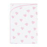 Pink Heart Print Blanket - HoneyBug 