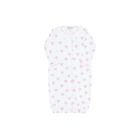 Pink Heart Print Converter Gown - HoneyBug 