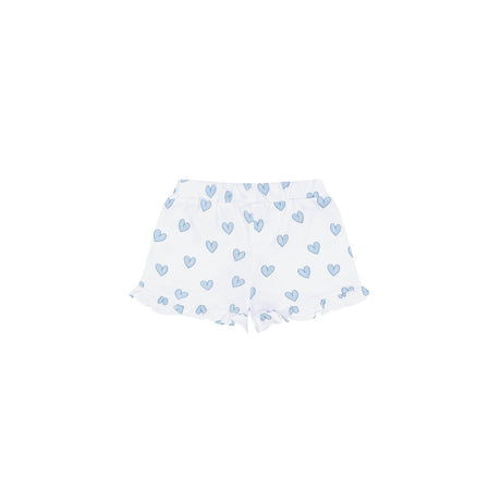 Blue Heart Print Shorts - HoneyBug 