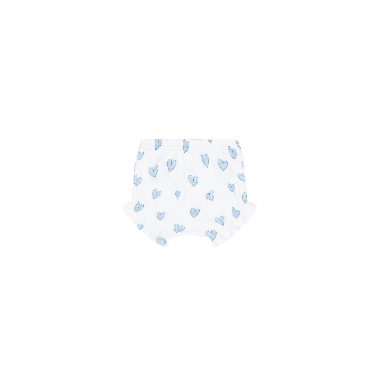 Blue Heart Print Diaper Cover Set - HoneyBug 