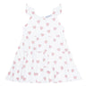 Pink Heart Print Ruffle Dress - HoneyBug 