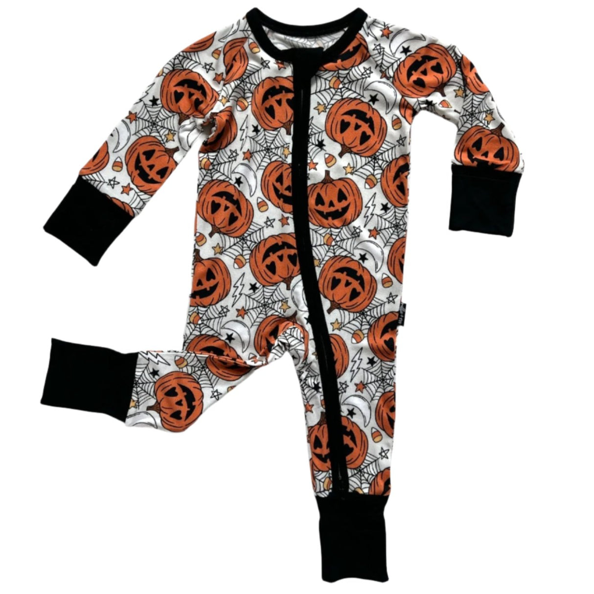 ZIP ROMPER - Jack-O-Lantern