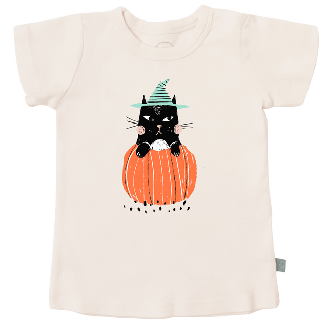 graphic tee | halloween cat - HoneyBug 