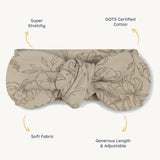 Organic Headwrap - Vintage Bloom - HoneyBug 