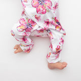 Hibiscus Kiss Bamboo Newborn Coverall - HoneyBug 