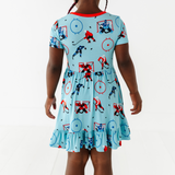 Go The Puck To Bed Twirl Dress